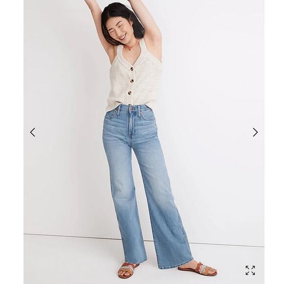 Madewell High Rise Flare 11" Size P 27 - Picture 1 of 6